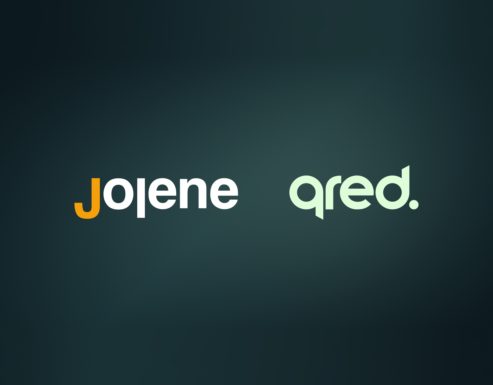 Jolene och Qreds logotyper sida vid sida